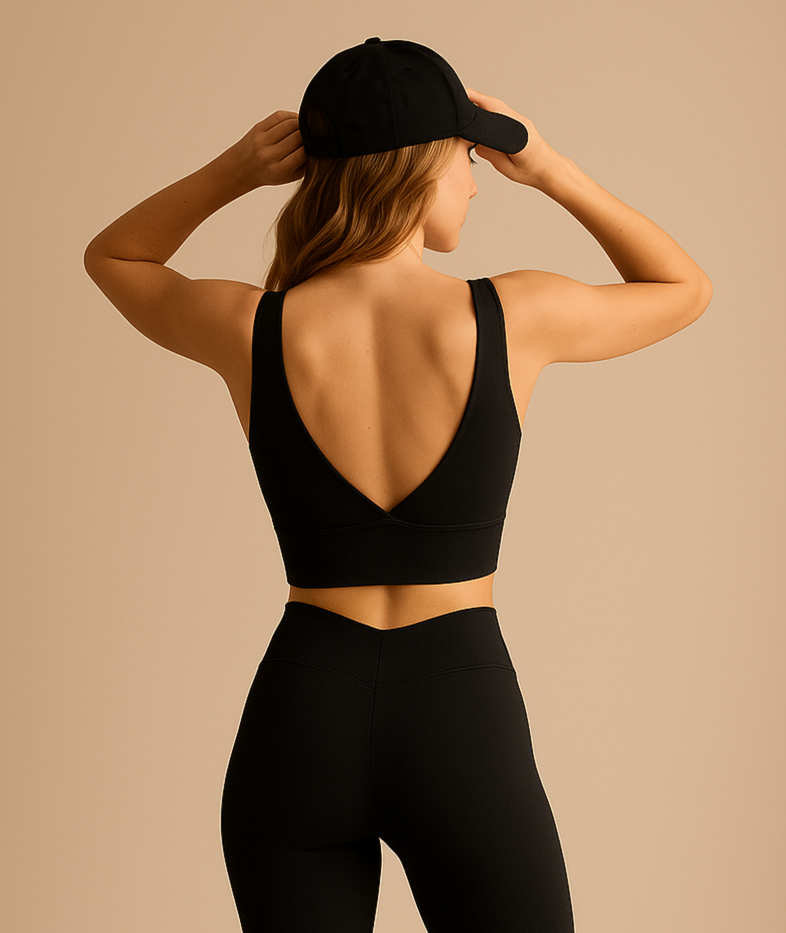 CROPPED AND SHORTS - BLACK