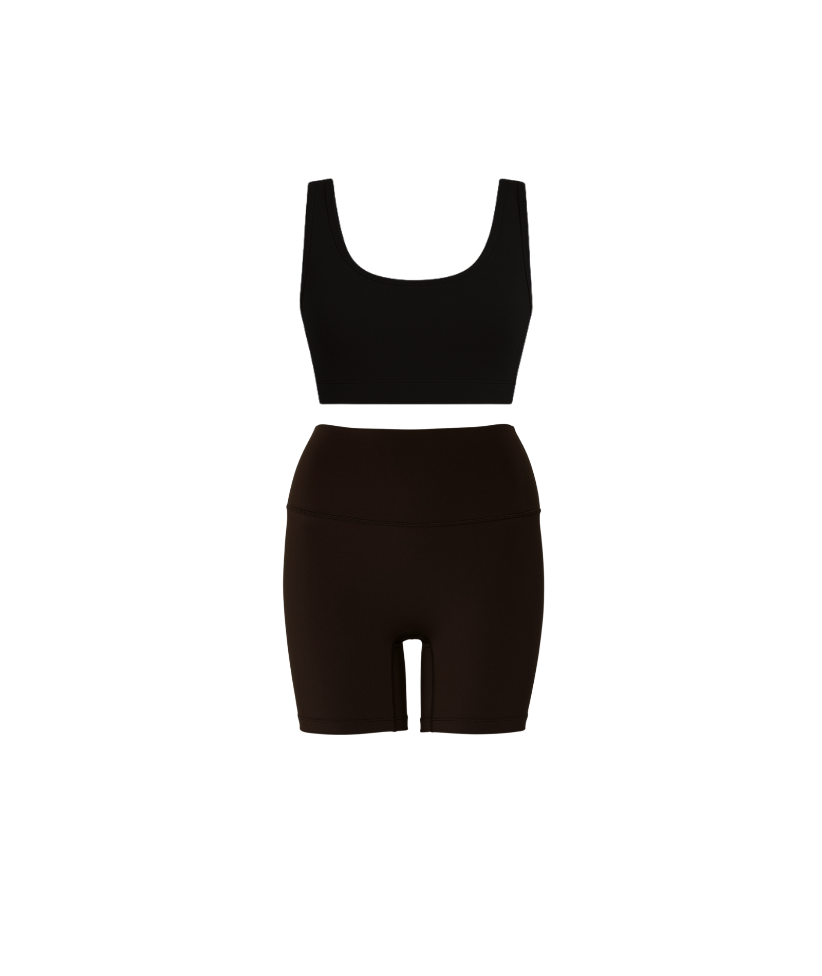 CROPPED AND SHORTS - BLACK